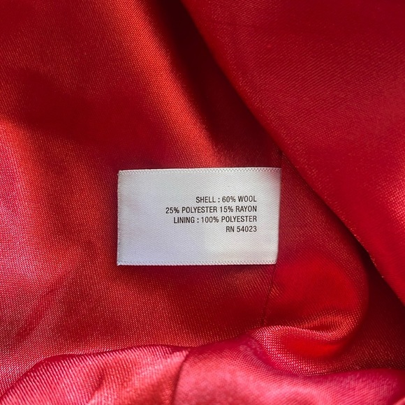 Old Navy Vintage Red Wool Peacoat - Picture 7 of 7